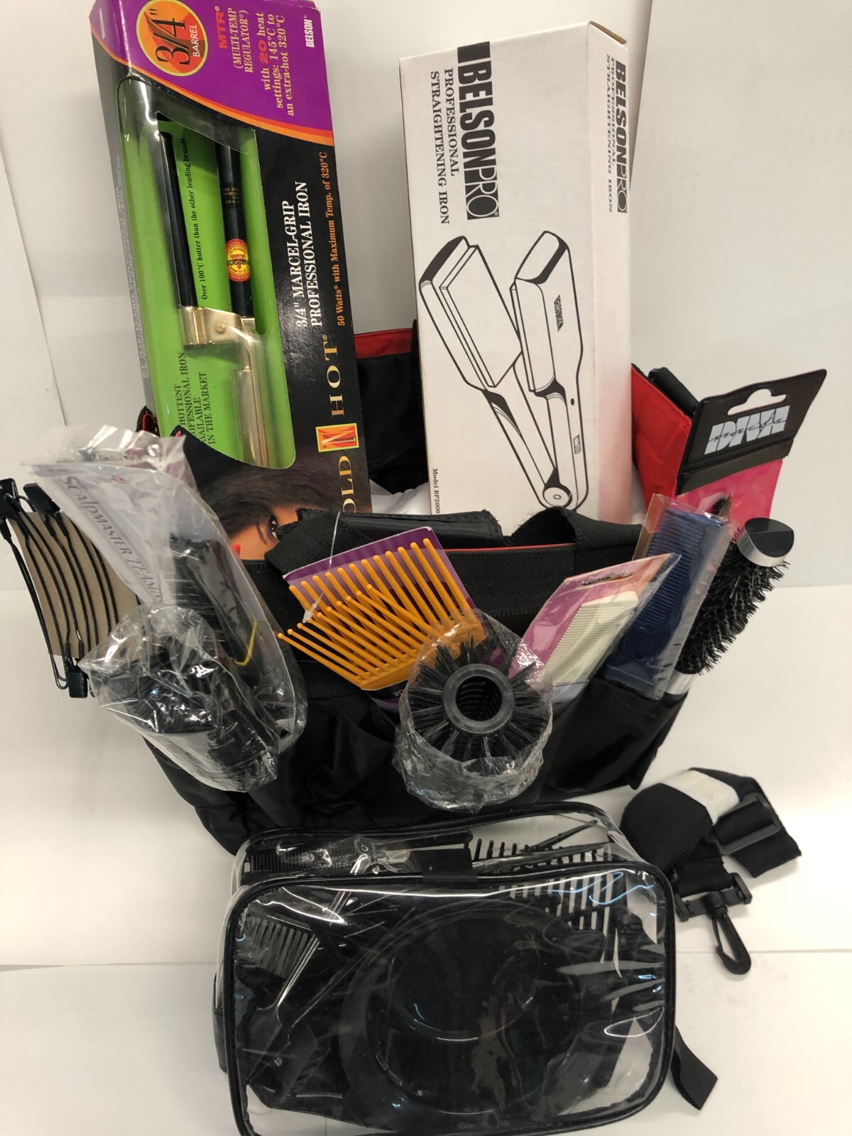 TZ-2 Gear Professional Travel Stylist Bag With 10 Full Accessories ~ AS SHOWN!