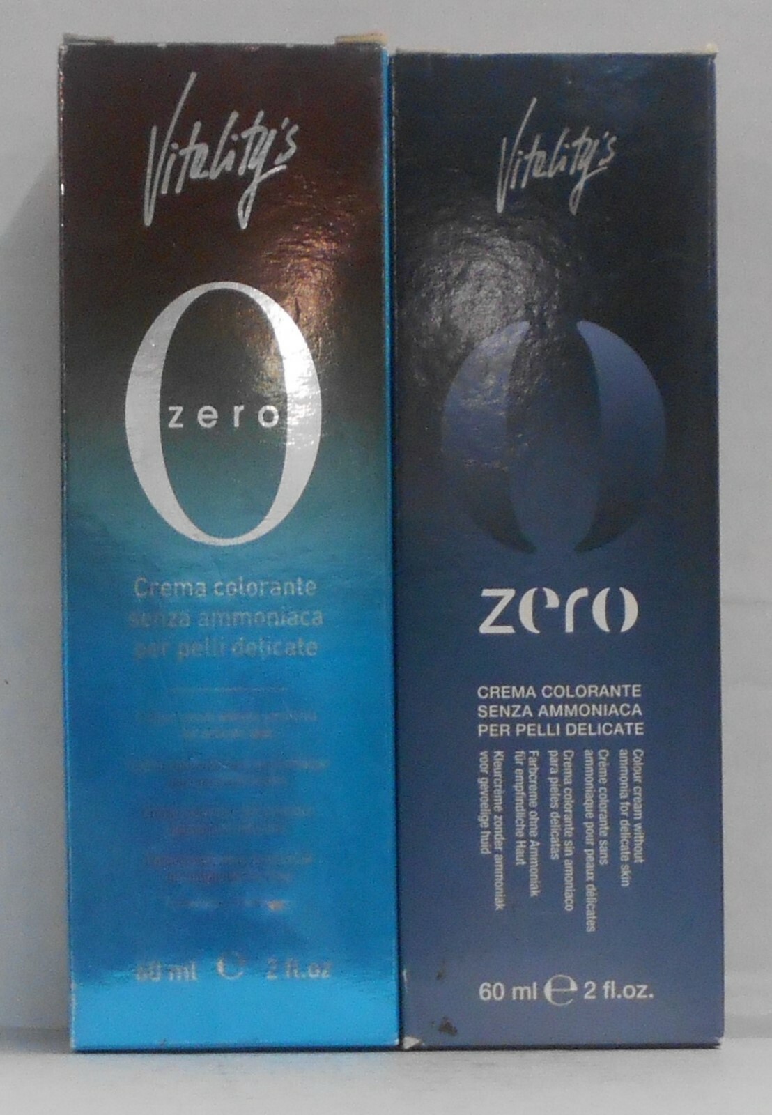 Vitality's (Vitelity's) 0 ZERO Professional Ammonia Free Hair Color Cream ~ 2 oz
