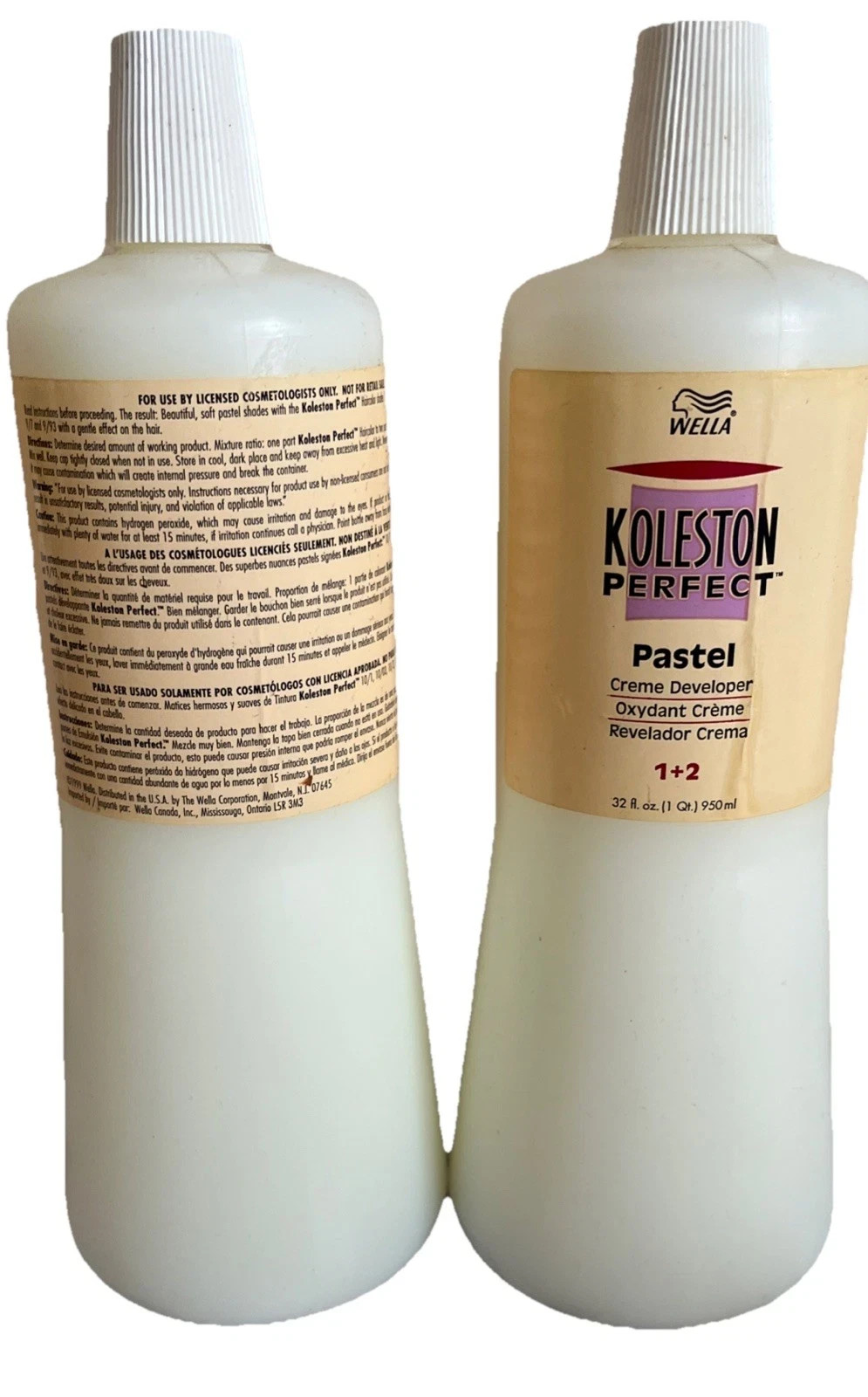 Original  Wella Koleston Perfect Pastel Cream Developer 32 Oz