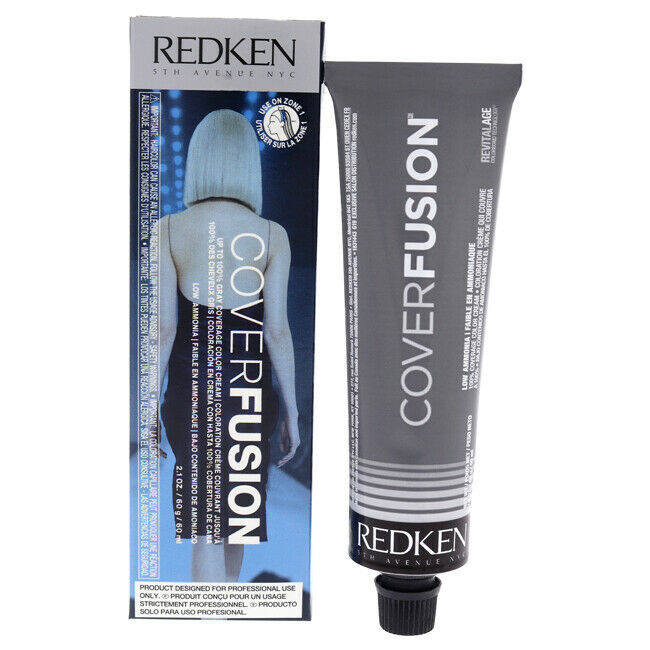 REDKEN Color Fusion COVER FUSION Professional Hair Color 2.1 oz. (Blue/Grey Box)