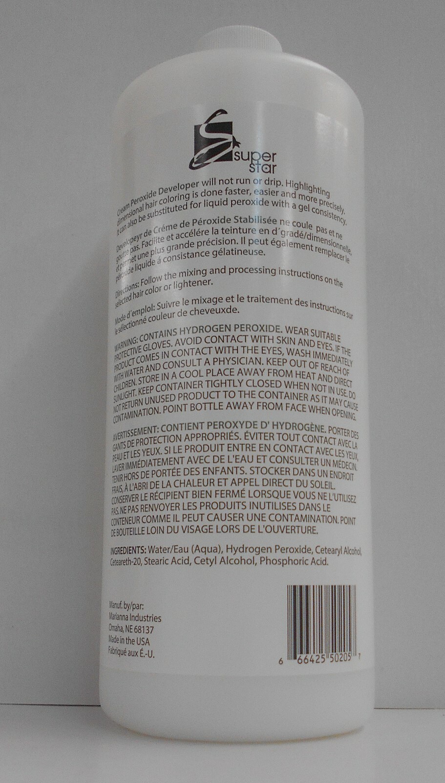 Marianna SUPER STAR 20 Volume Professional CLEAR Developer ~ 8 or 32 fl. oz.