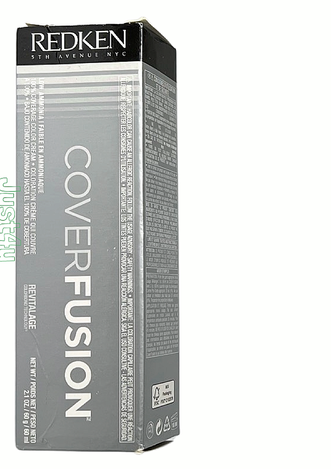 REDKEN Color Fusion COVER FUSION Hair Color Cream Grey or White Box ~ 2.1 fl oz