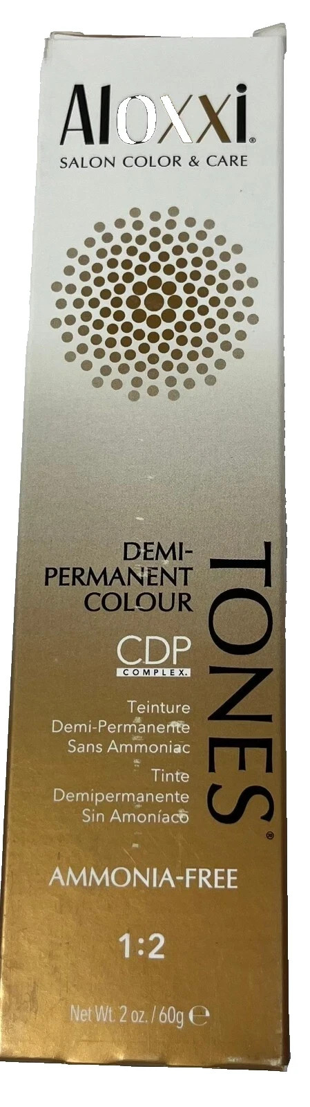 ALOXXI TONES DEMI-PERMANENT COLOR W/CDP COMPLEX 2oz.