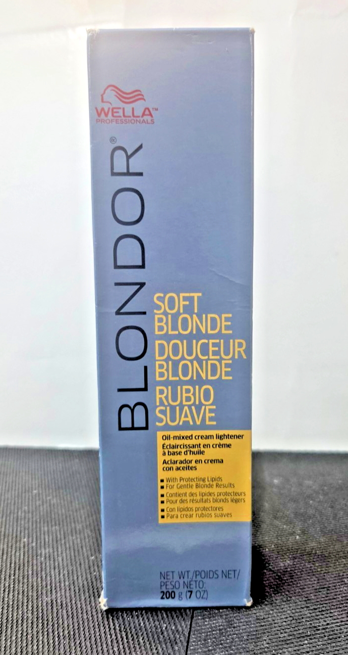 Wella Blondor Soft Blonde Oil-Mixed Cream Lightener 7oz (NIB)