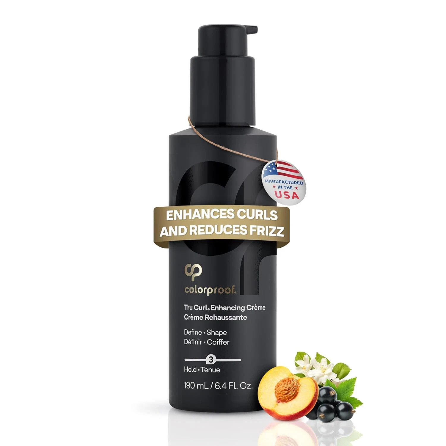 Colorproof Tru Curl Enhancing Crème 6.4 Fl oz. Curl Creme with Black Currant,...