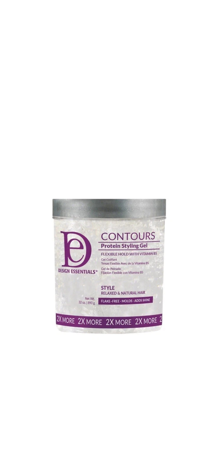 DESIGN ESSENTIALS CONTOURS Protein Styling Gel FLEXBLE HOLD WITH VITAMIN B 890g