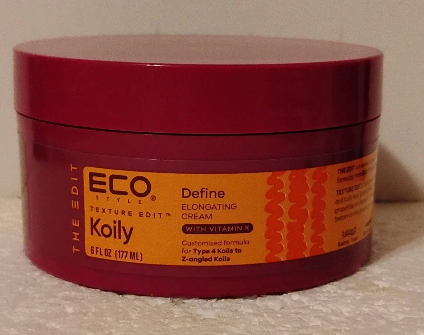 ECO TEXTURE EDIT KOILY DEFINE ELONGATING CREAM - 6oz