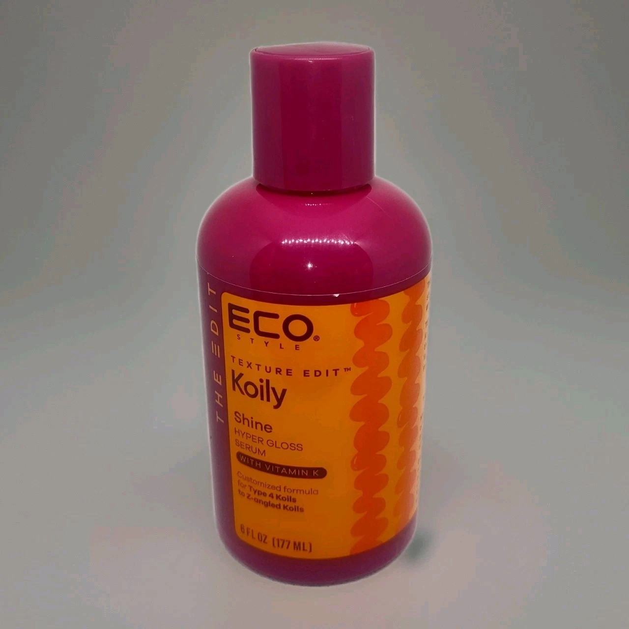 ECO Style Texture Edit KOILY Shine HYPER GLOSS SERUM 6 fl oz ~ Sealed/New