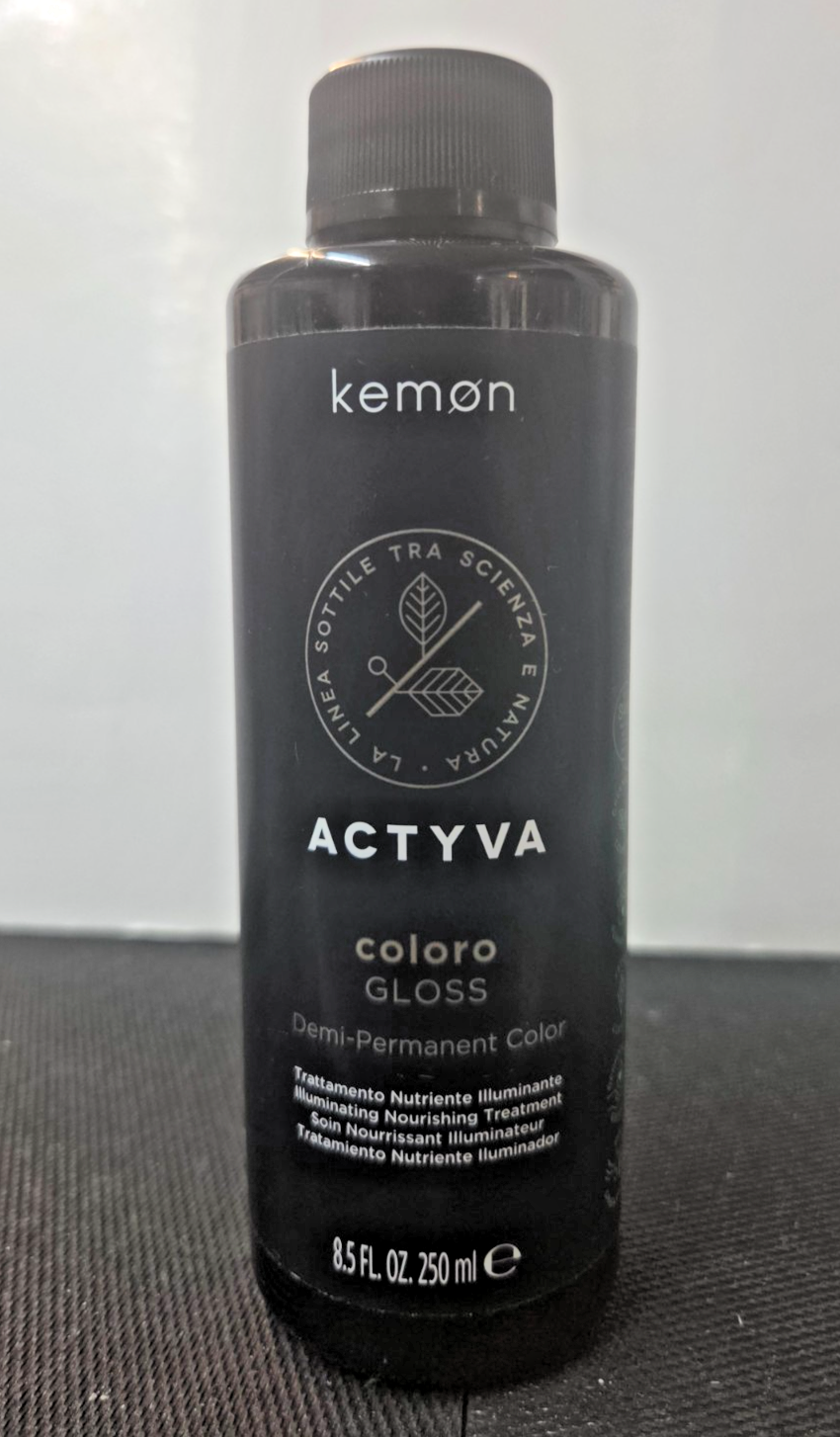 KEMON ACTYVA DEMI-PERMANENT COLOR GLOSS ILLUMINATING NOURISHING TREATMENT 8.5 oz