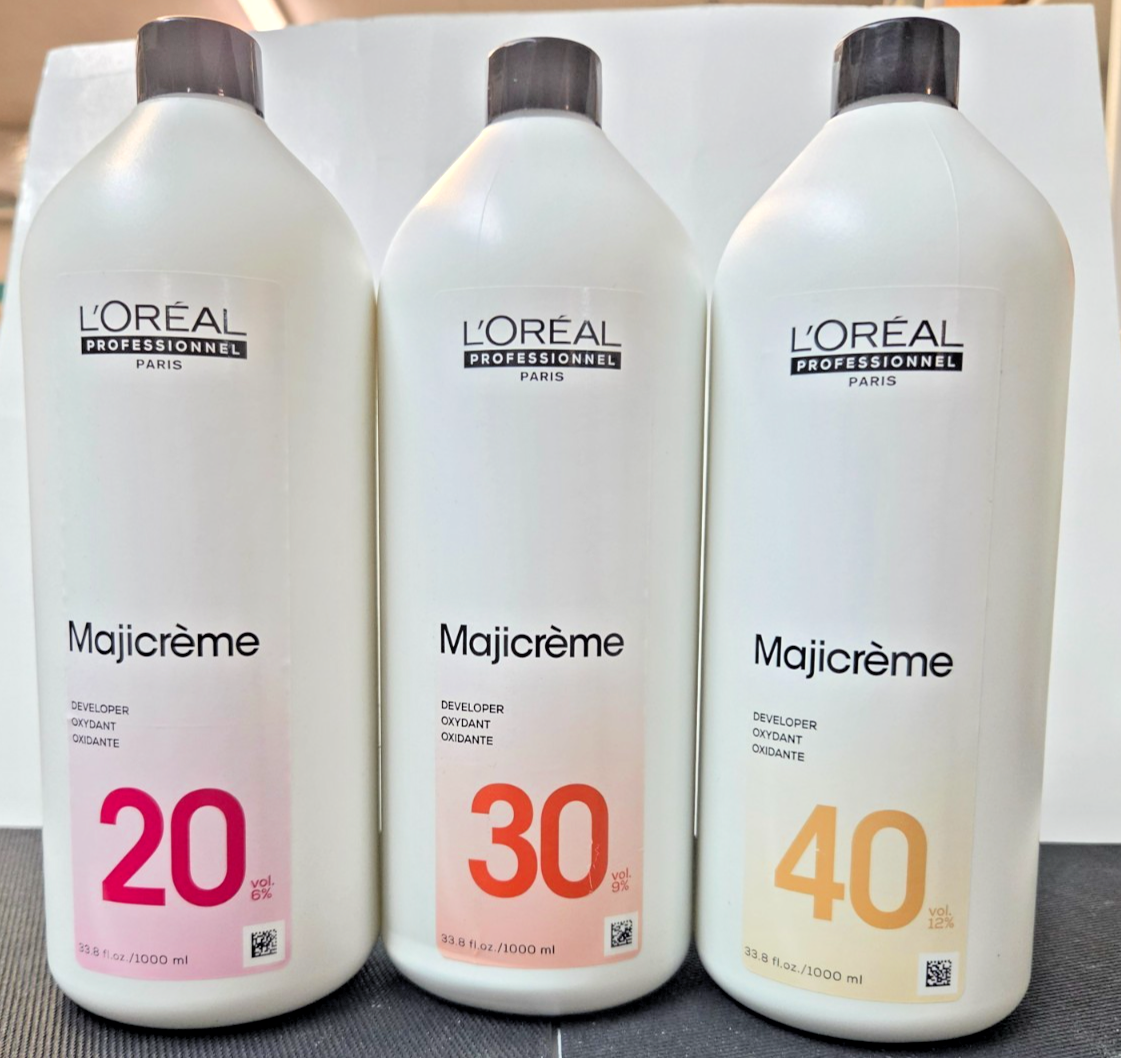 LOREAL MAJICREME 20, 30, OR 40 VOLUME  33.8 fl. oz.(ORIGINAL PACKAGING)
