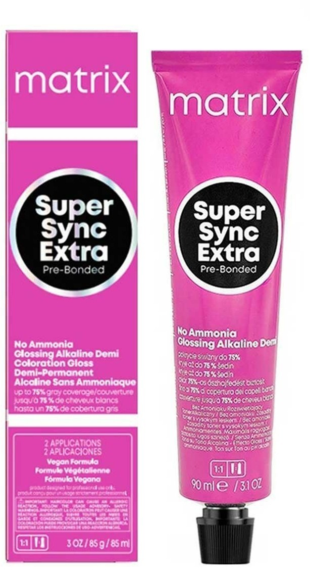 MATRIX SUPER SYNC EXTRA PRE-BONDED ALKALINE DEMI-PERMANENT COLOR 3 oz.