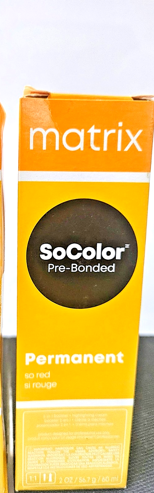MATRIX SOCOLOR PRE-BONDED PERMANENT SO RED HAIR COLOR 2 oz.